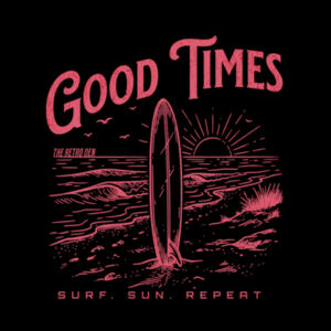 Good Times Surf Sun Repeat Design